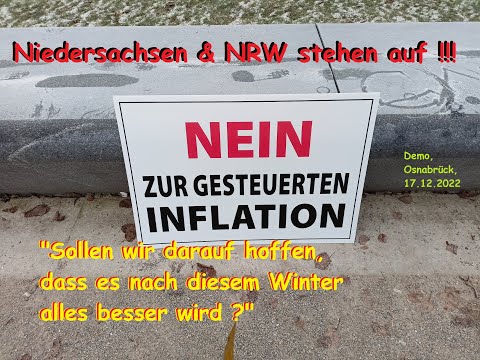 Niedersachsen & NRW stehen auf - Demo, Osnabrück, 17.12.2022