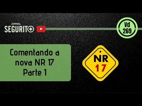 Vd. 269 - Comentando a nova NR 17 - Parte 1