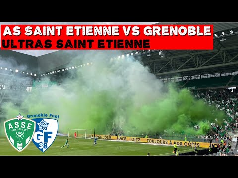 ULTRAS SAINT ETIENNE `Magic Fans’ | AS Saint Etienne vs Grenoble 0-1 | 05-08-2023