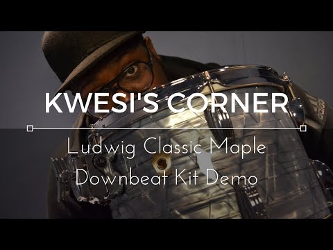 Ludwig USA Classic Maple Downbeat 20" 3pc Shell Pack Video demo on Kwesi’s Corner