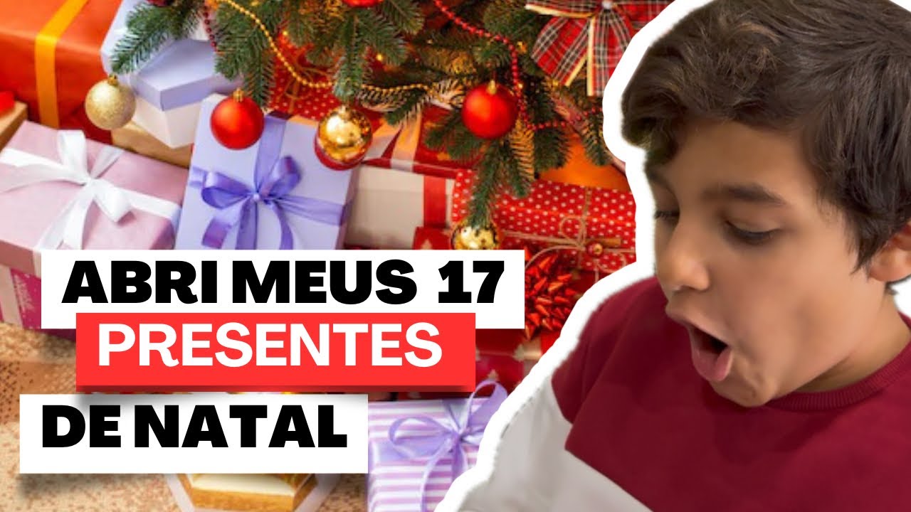 Abrindo presentes de Natal