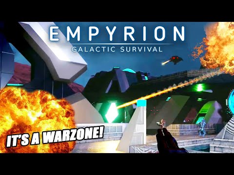 ITS A WARZONE! AND I LOVE IT! | Empyrion Galactic Survival V1.13 | #18