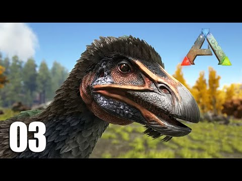TAMING THE AGGRESSIVE AND EXTREMELY DANGEROUS THERIZINOSAURUS - ARK SURVIVAL EVOLVED - Episode 03