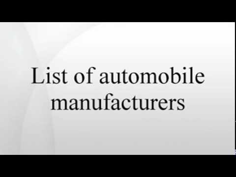 Thumbnail for List of automobile manufacturers by Automobile, video, vide