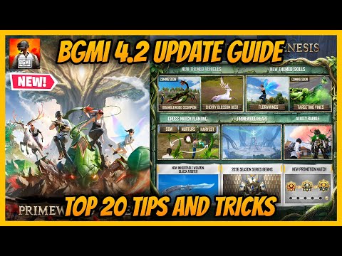 🔥BGMI 4.2 Update | Top 20 Tips & Tricks | Complete 4.2 Update Guide and New Features