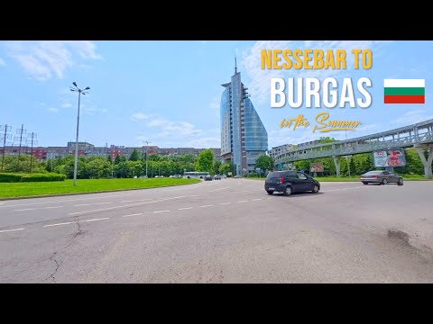 Driving in Bulgaria 🇧🇬 from Nessebar to Burgas | Scenic Black Sea Coastal Drive in June 2025