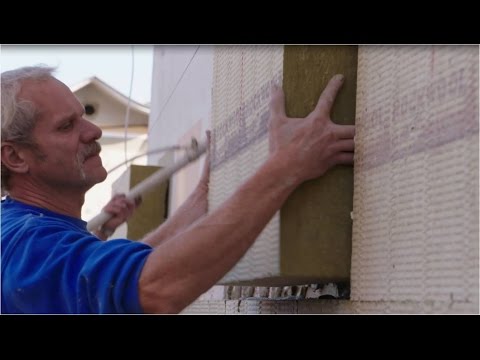 Außendämmung mit Mineralwolle