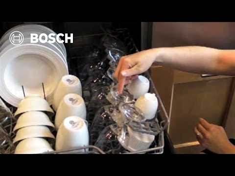 Loading Wine Glasses and Glassware in a Dishwasher: Bosch Dishwasher Tip #3