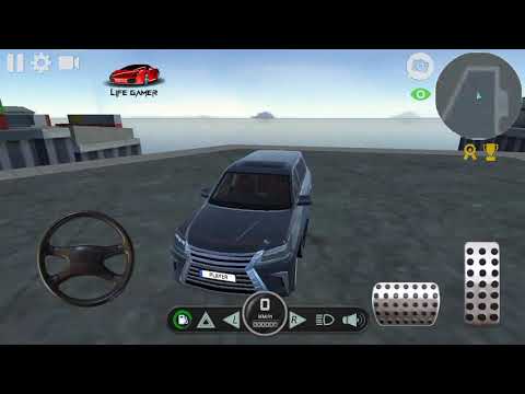 Off-road LX simulator gameplay drive in port
