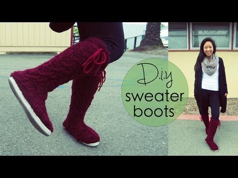DIY Sweater Boots