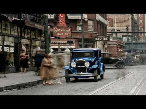 Rare 1930s Footage: How Chicago Lived | Restored in True Color