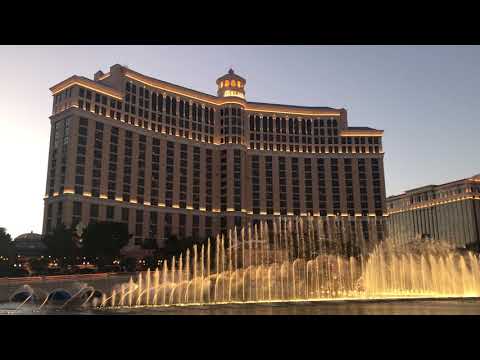 Las Vegas The Bellagio Music Water Fountain - 12/26/2018