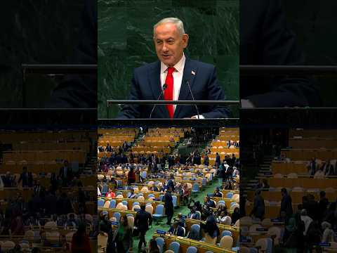 U.N. delegates walk out as Netanyahu begins his address