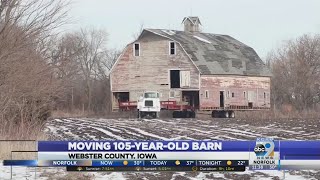 Moving 105-Year-Old Barn