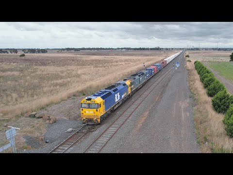 7902V Mildura To Melbourne Container Train With BL31 & G523 (6/4/2022) - PoathTV Australian Railways