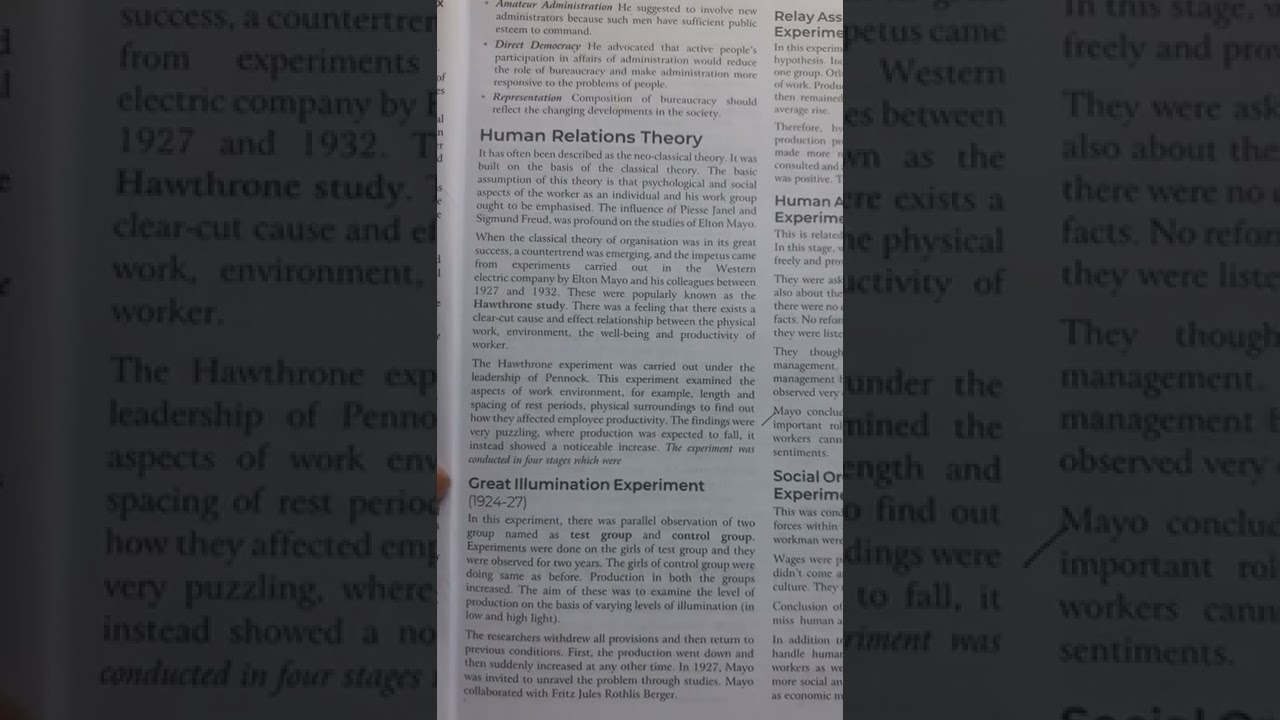 What are the human relations theory @LetsCrackNTAUGCNET