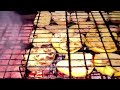 Sausages Potatoes Apples Pears On The Barbecue Food Travel Explore Nature Like Livestream