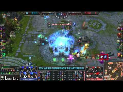[Worlds 2014] Day 11 Quarterfinals EDG vs SHR Recap - Highlights and Funnys