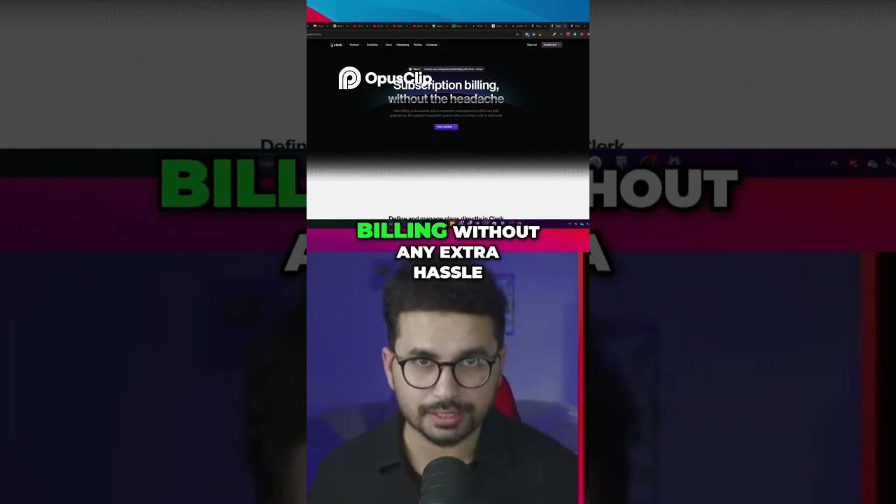 Clerk Billing  Integrate Subscription & Payments in Minutes!  #cursorai #webdesign #coding #saas