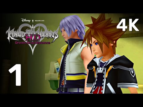 Part 1 | Kingdom Hearts Dream Drop Distance HD | 4K60 No Commentary Walkthrough and Cutscenes