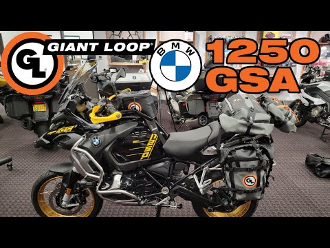 Full Giant Loop Soft Luggage Setup on a BMW 1250 GSA: Tank Bag, Panniers, Dry Bags, Handlebar Bag