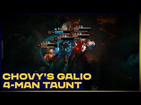 🔥🔥 Chovy's Galio 4-Man Taunt | Clips Never Die