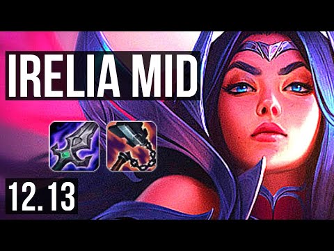 IRELIA vs SYLAS (MID) | 9/1/3, 7 solo kills, 700+ games, Legendary | KR Challenger | 12.13
