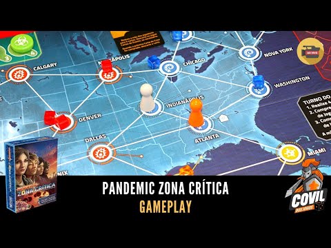 Covil dos Jogos - Gameplay Pandemic: Zona Crítica