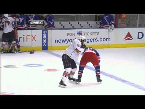 New York Rangers and Edmonton Oilers Brawl 11/14/10