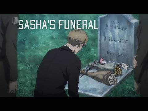 Sasha's funeral scene || Attack On Titan Season 4 Episode 9 || Eng sub