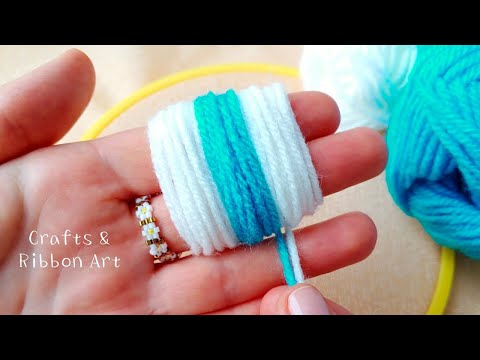 It's so Beautiful !! Superb Snowflake Flower Making Idea with Wool - DIY Easy Christmas Crafts