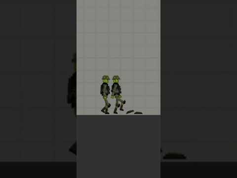 melon solders step on land mine ! (melon playground)#shorts