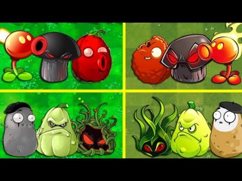Random All Team 3 Plants PVZ 1 vs PVZ 2 Battlez - Who Will Win?
