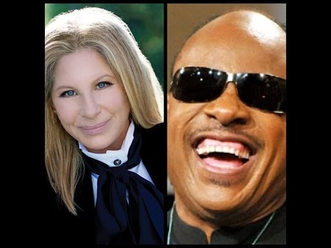 Barbra Streisand with  Stevie Wonder  