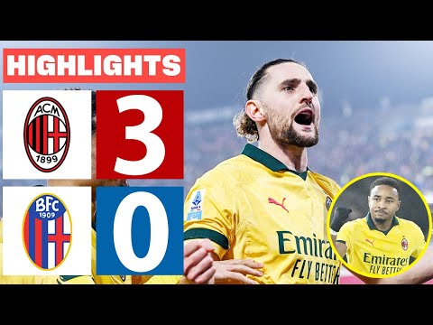 AC Milan vs Bologna 3-0 - All Goals & Highlights 2026 🔥 Adrien Rabiot Goal