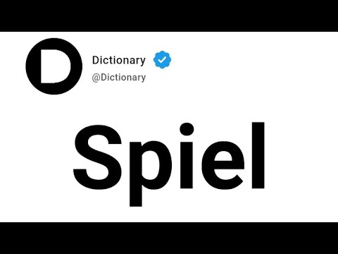 Spiel Meaning In English