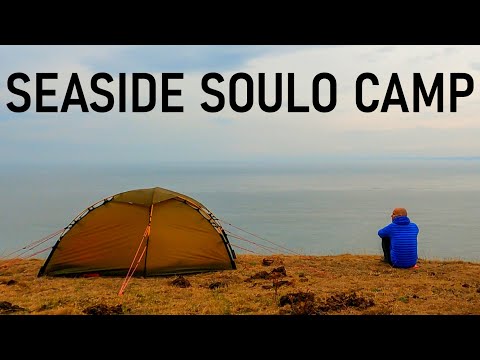 Wild camping by the sea in my Hilleberg Soulo | Solo camp in Exmoor