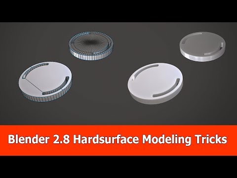 Blender 2.8 Hardsurface & Boolean Modeling Tips & Tricks