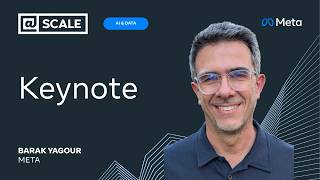 Keynote at AI & Data | Barak Yagour from Meta