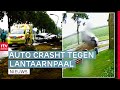 Heftige beelden: Auto slaat over de kop en crasht | RTV Drenthe