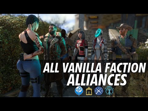 Fallout 4 Sim Settlements 2 Chapter 3 - ALL Vanilla Factions Alliances - Under One Banner quest
