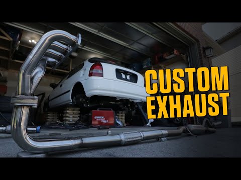 Custom EK Civic Exhaust - Ebay & Skunk2 Racing