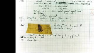 9th September 1947: Moth 'bug' discovered inside a Harvard computer
