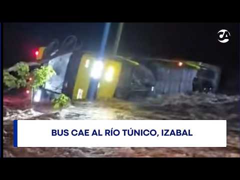 Bus cae al río Túnico, Izabal