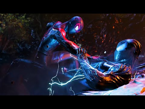 Miles Morales Vs Symbiote Peter Boss Fight - Marvel’s Spider-Man 2 - PS5 [4K60FPS]