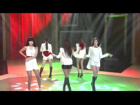 111225 Suzy, Kahi, HyunA, Hyorin, JiYeon - Christmas time + Overture on Inkigayo Christmas special