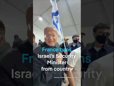 France bans Israel's far-right national security minister | DW News