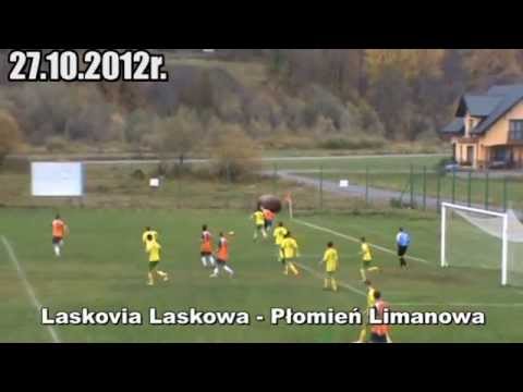 Robert Twaróg - 0:1 (29') Laskovia Laskowa - Płomień Limanowa