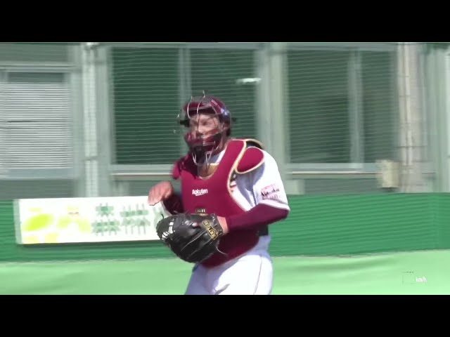 【ファーム】強肩発動!! イーグルス・堀内謙伍 正確な送球で盗塁阻止に成功!! 2025年4月9日 東北楽天ゴールデンイーグルス 対 オイシックス新潟アルビレックスBC