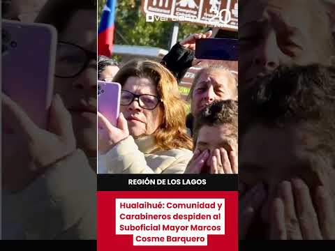 🕊️ Hualaihué: Comunidad y Carabineros despiden al Suboficial Mayor Marcos Cosme Barquero